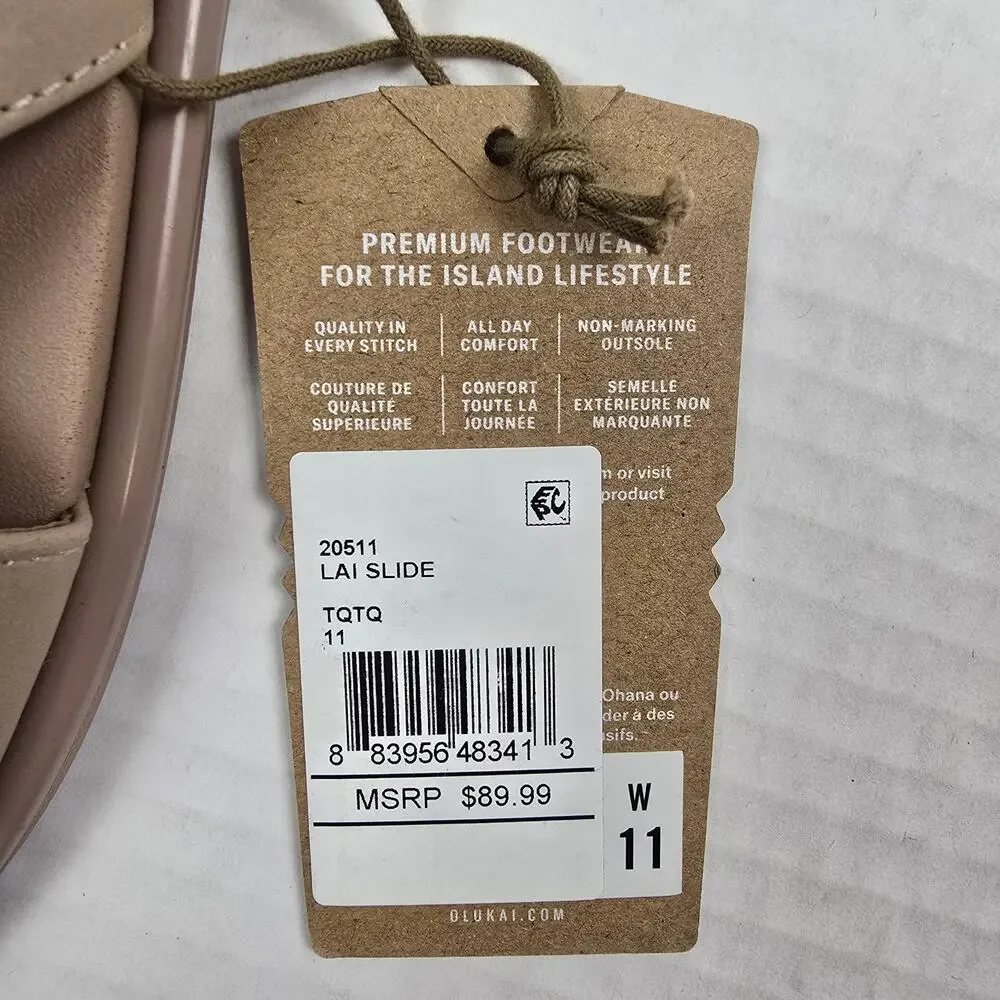 Olukai La‘i Slide Women’s Size 11 Slide Sandals Taupe Water Friendly Lai